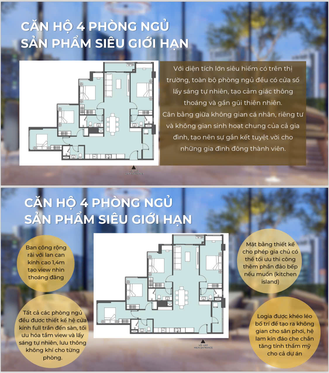 Căn hộ 4 PN Grand View